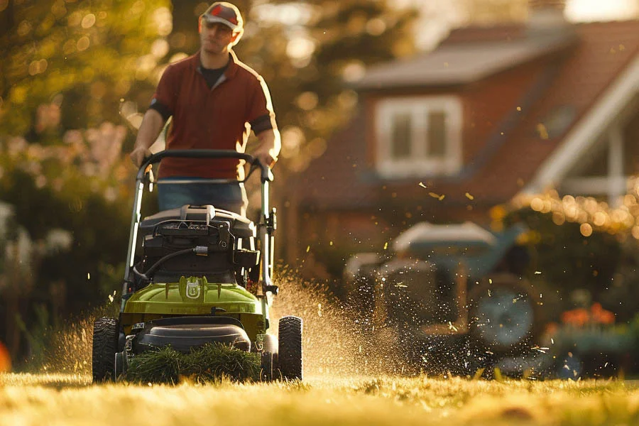 small battery operated lawn mower