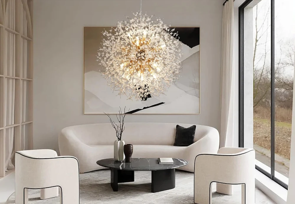 round crystal chandelier